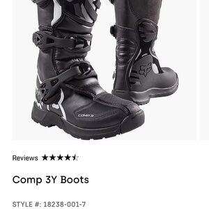 Fox Kids Black and White Boots